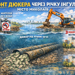 Ремонт дюкера через річку Інгул